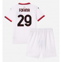 AC Milan Youssouf Fofana #29 Bortadräkt Barn 2024-25 Kortärmad (+ Korta byxor)